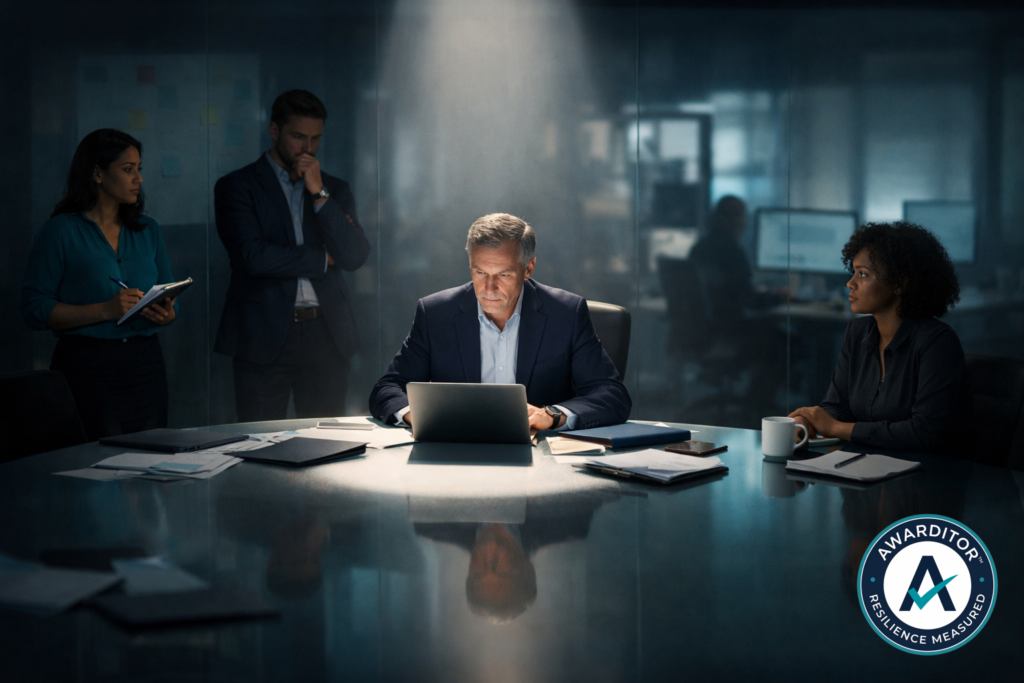 Illustration accompanying an Awarditor article about: The organisation that cannot operate without its founder